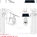 Cartelă Sim Cameră solară 4g de securitate în aer liber